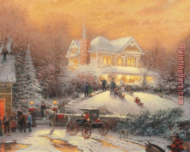 Thomas Kinkade Victorian Christmas Ii
